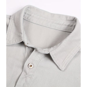 Men's Casual Cotton Long Sleeve Jacket Shirt With Pockets