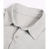 Men's Casual Cotton Long Sleeve Jacket Shirt With Pockets