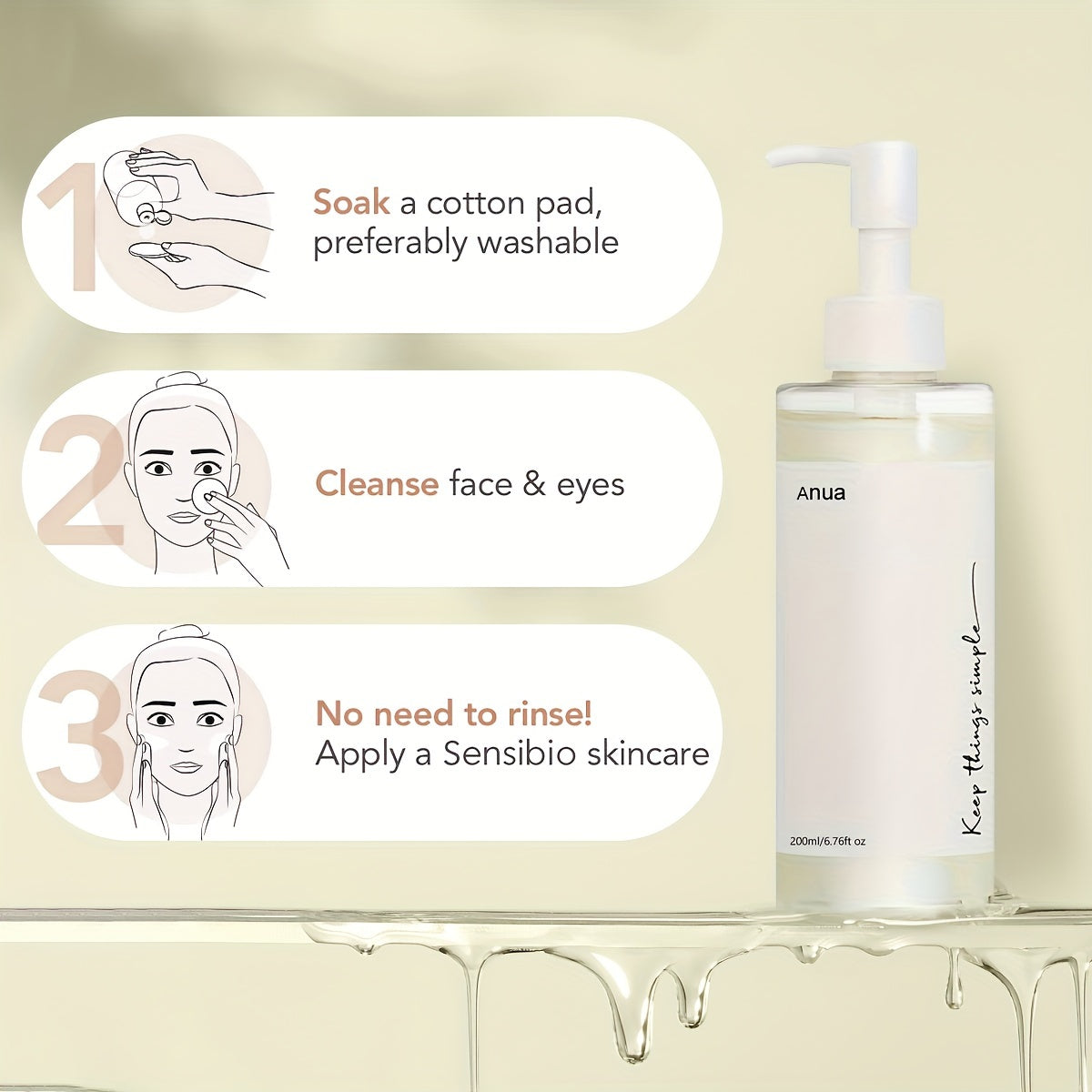 Deep Cleansing Oil for Women Daily Makeup Remover