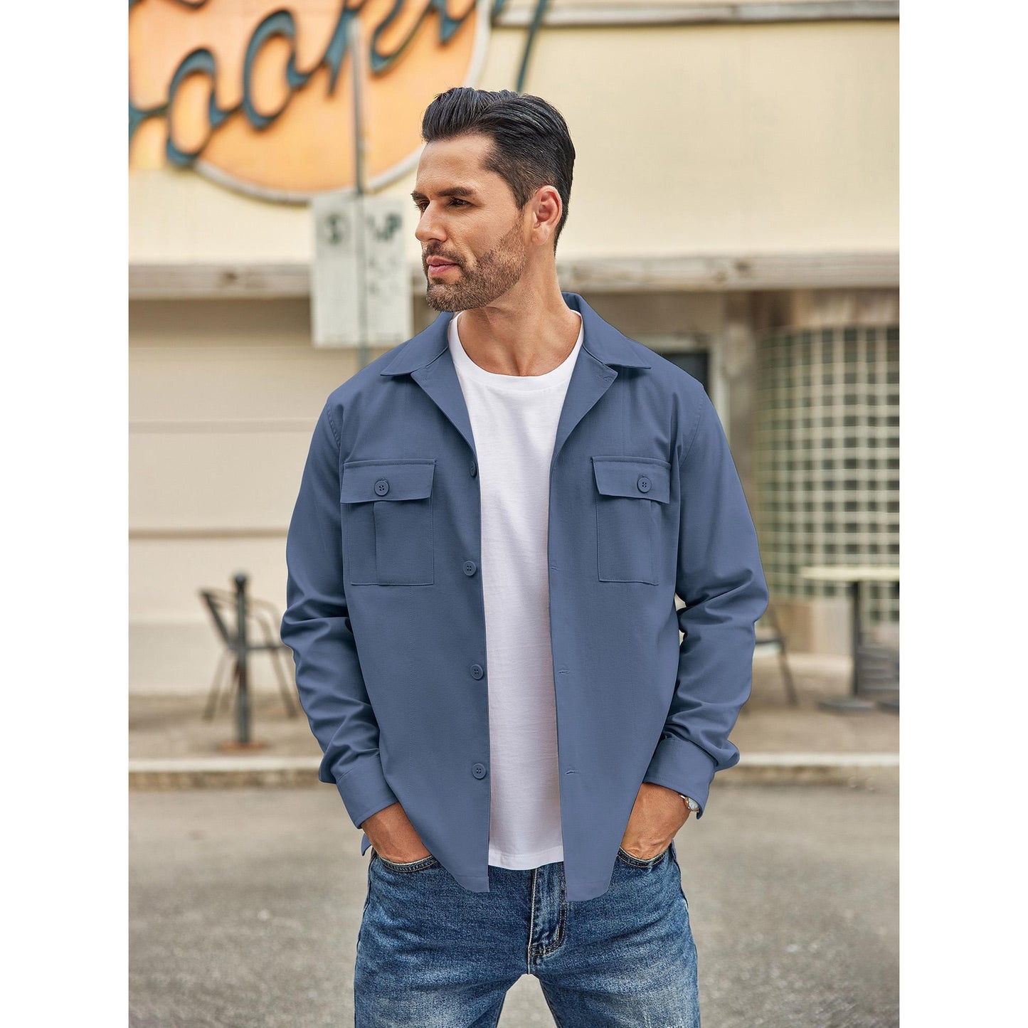 Men's Stylish Versa Shirt Jacket - Lightweight