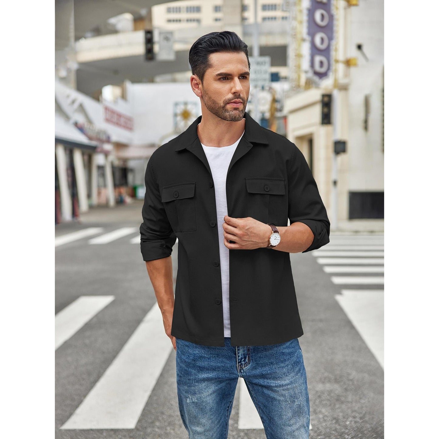 Men's Stylish Versa Shirt Jacket - Lightweight