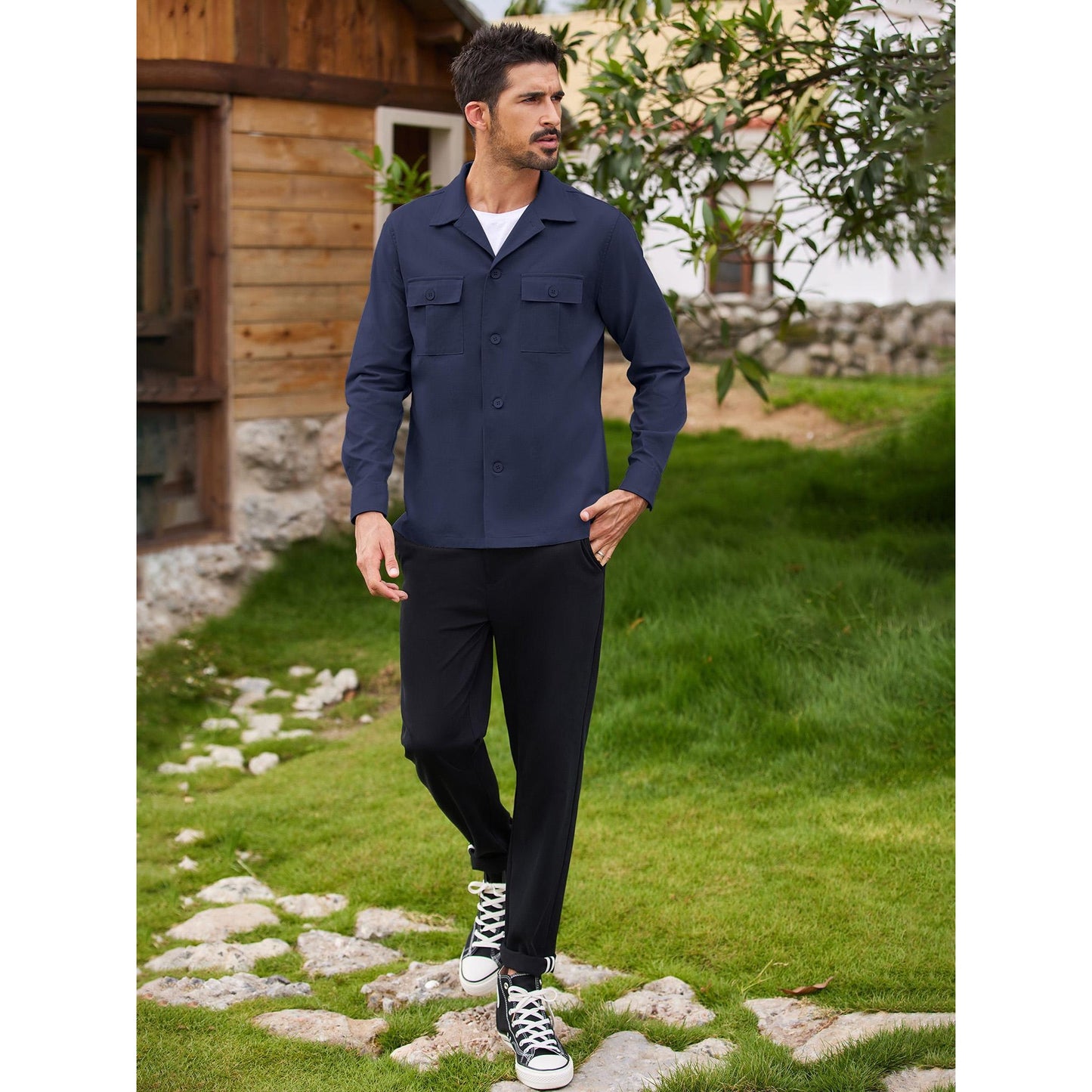 Men's Stylish Versa Shirt Jacket - Lightweight