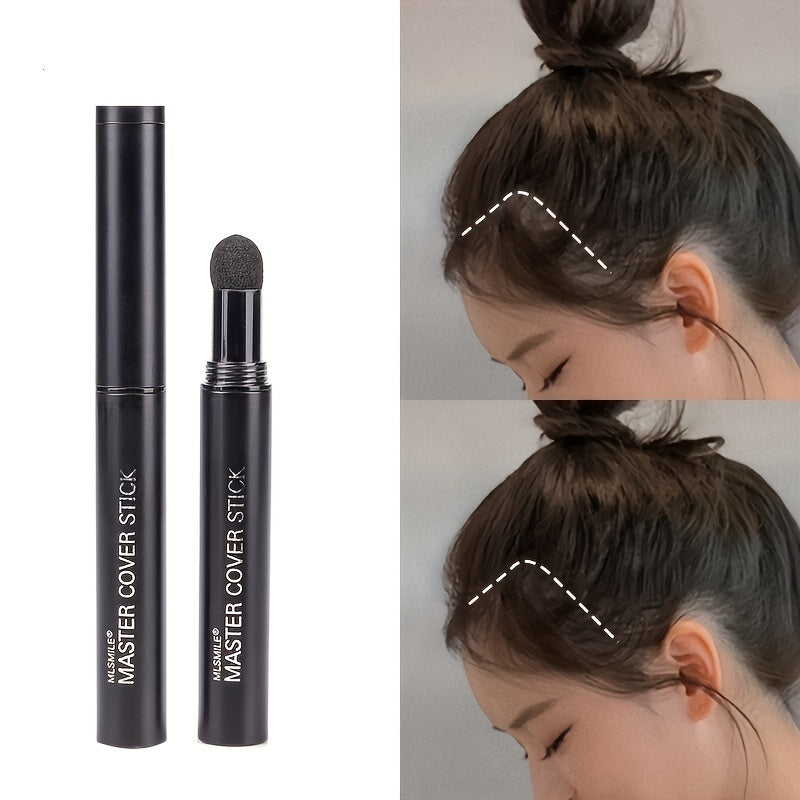 Quick-Fix Hairline Concealer Stick - Root Cover Up with Natural-Looking Hair Shadow, Blendable Shading Sponge Pen for Instant, Long-Lasting Results - Portable Hairline Touch-Up Tool