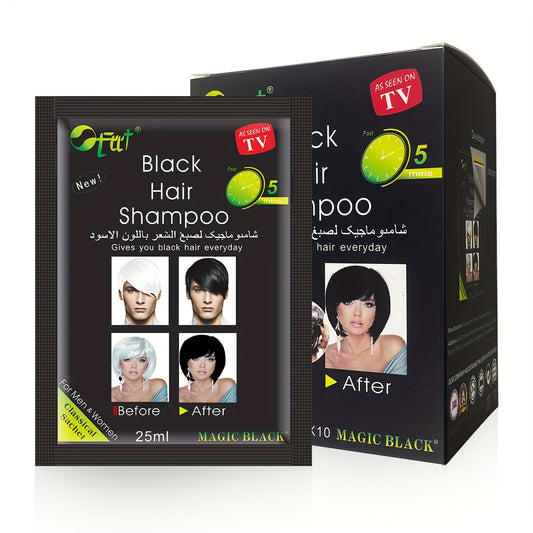 Natural Black Hair Dye Shampoo Herbal Ingredients