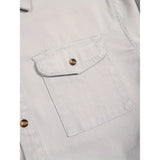 Men's Casual Cotton Long Sleeve Jacket Shirt With Pockets