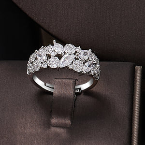 4PCS Necklacce Earrings Wedding Jewelry Set Cubic Zirconia Elegant Dubai Bridal Jewelry Sets Brides Accessories Party