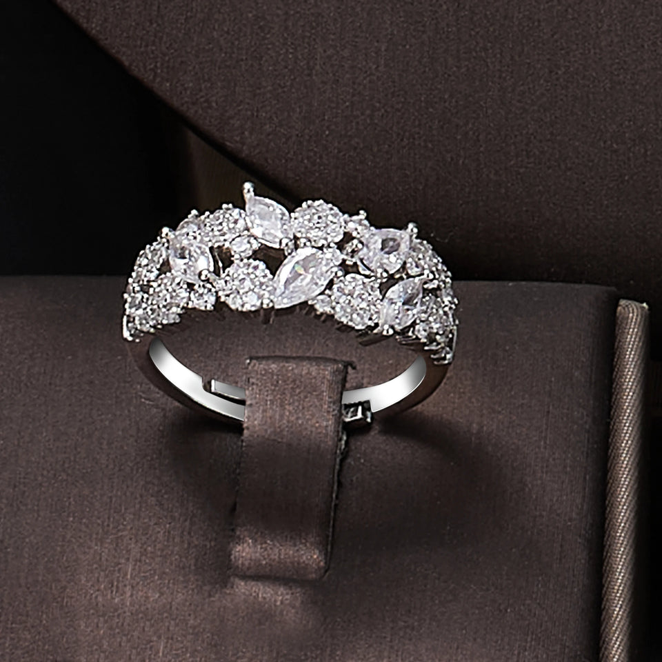 4PCS Necklacce Earrings Wedding Jewelry Set Cubic Zirconia Elegant Dubai Bridal Jewelry Sets Brides Accessories Party