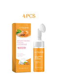 Jaysuing 100ml Kojic Acid Turmeric Cleanser Anti Acne Oil Control Blackhead Remover Shrink Pores Facial Exfoliating Cleanser