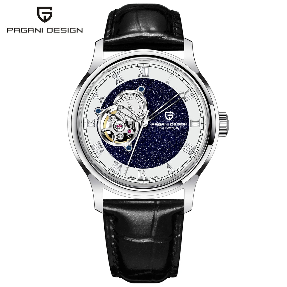 PAGANI DESIGN Starry sky Men's Watches Luxury Tourbillon Automatic Watch Men NH39A Mechanical Wristwatch 100M Waterproof Clock