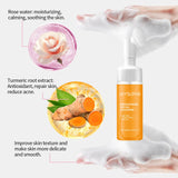 Jaysuing 100ml Kojic Acid Turmeric Cleanser Anti Acne Oil Control Blackhead Remover Shrink Pores Facial Exfoliating Cleanser