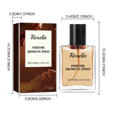 Roxelis 50ml Men Cologne Perfume Spray Lasting Fragrance Luxury Wood Scent Remove Odor Dating Atmosphere Charming Body Perfume