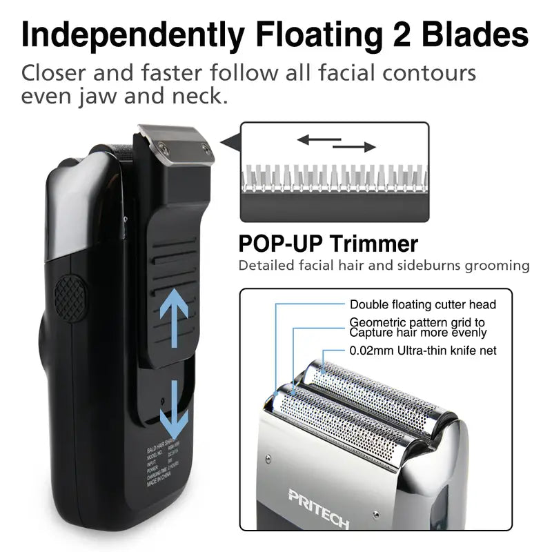 Dual Power Bald and Beard Shaver