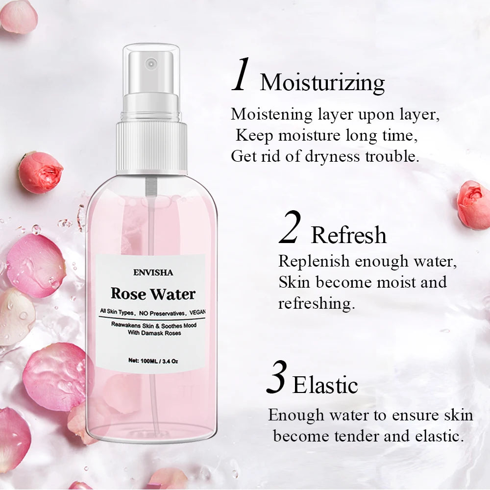 Face Facial Toner Organic Rose Petals