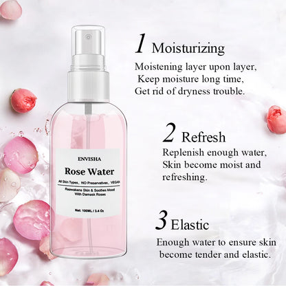 Face Facial Toner Organic Rose Petals