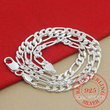 Silver 6mm/8mm Chain Sideways Necklace Man Luxury Jewelry Statement Necklace