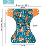 Happyflute 4Pcs/Set Eco-Friendly Cloth Diaper Ecological Reusable Baby Diapers