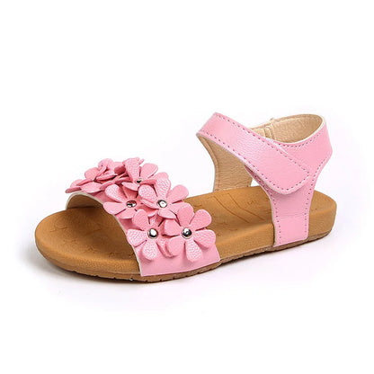 Toddler Baby Girls children summer sandals For Infant Kids flower Princess Shoes Beach sandals