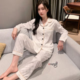 Large Bust 3XL 5XL Satin Luxury Silk Pajamas Set Casual 2 Pcs Night Beautiful Pajama Couple Man Woman Viscose Winter Sleepwear