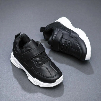 Black White Shoes Kids Autumn Boy Shoes Sneakers