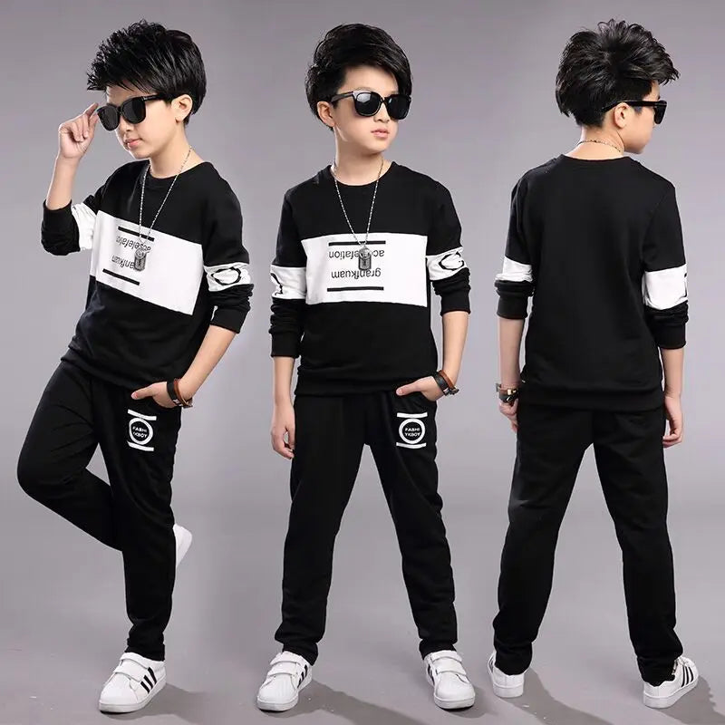 Baby Boys winter Autumn Sweatshirt Sports Tracksuits Kids velvet Casual clothes