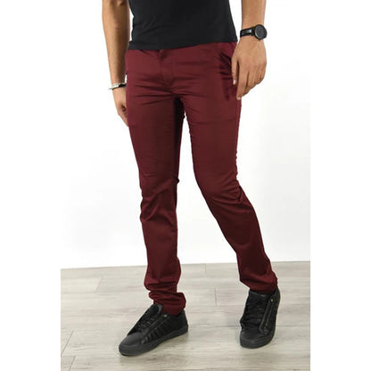 New Casual Pants Men 6 Colors Classic Style Fashion Business Slim Fit Straight Trousers Solid Daily Male Clothes Hot