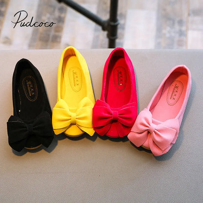 Brand New Fashion Children Princess Dance Shoes Kids Girl Dress Party Shoes Flats Casual Single First Walkers Soft Slip-on