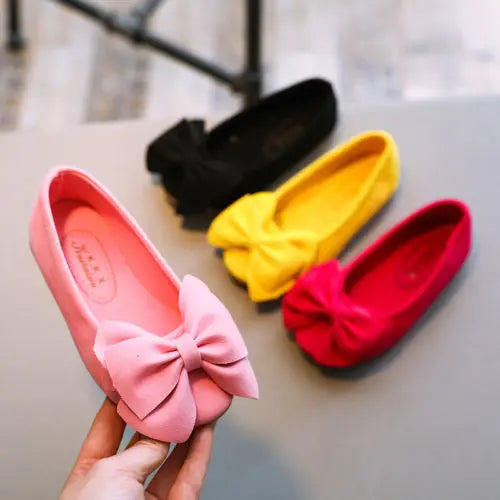 Brand New Fashion Children Princess Dance Shoes Kids Girl Dress Party Shoes Flats Casual Single First Walkers Soft Slip-on