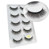5 pairs 100% Real Fake Mink Eyelashes 3D Natural False Eyelashes 3d Mink Lashes Soft Eyelash Extension Makeup Kit Cilios G806