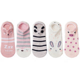 5 pairs women cotton socks stereoscopic Cute Animal