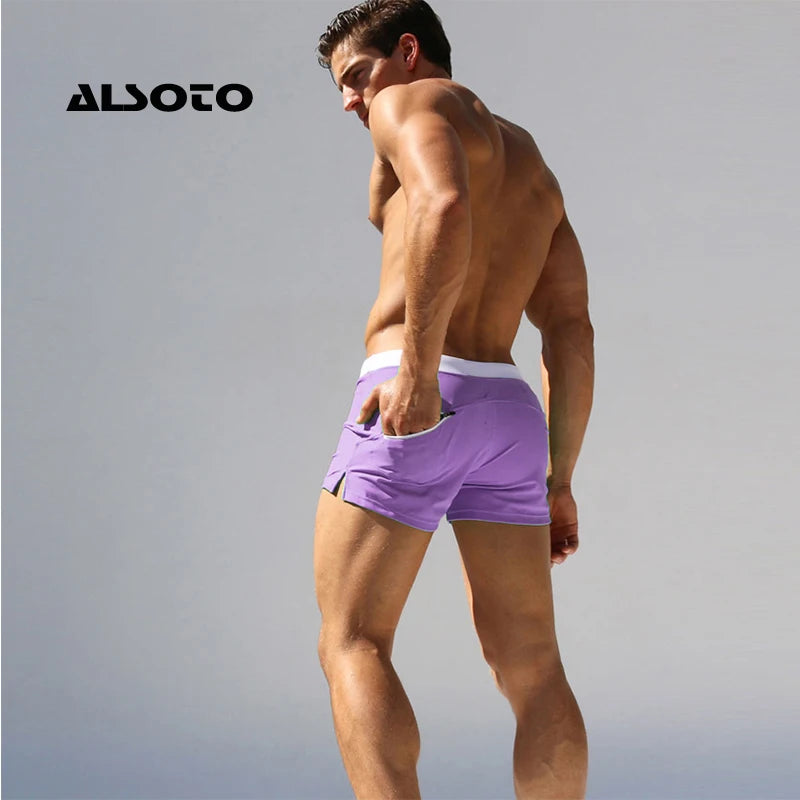 Men Breathable Men's Swimsuits Trunks Boxer