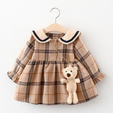 Girl Dress Clothes Toddler Girls Princess Plaid Birthday Dresses For Infant Baby Clothing 0-2y Vestidos