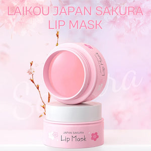 8g LAIKOU Sakura Lip Sleeping Mask Hydrating Moisture Nutriousing Wrinkle Smoothing Dryness Lip Mask Korean Cosmetics Skin Care