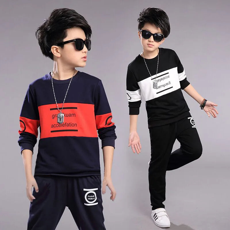 Baby Boys winter Autumn Sweatshirt Sports Tracksuits Kids velvet Casual clothes