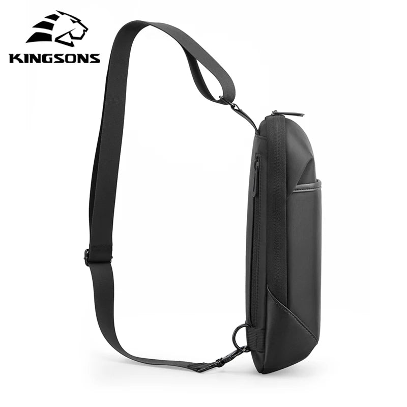 Kingsons Anti-theft Shoulder Chest Bag Waterproof  Sling Shoulder Bag Short Trip Messenger Commuter Bag City Walk Chest Man Bag