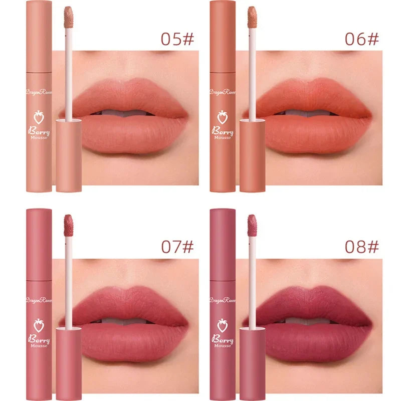 Liquid Lipstick Sexy Long Lasting Lipgloss Moisturizing Matte Velvet Lip Glaze Waterproof Non-marking Natural Lips Makeup Tint