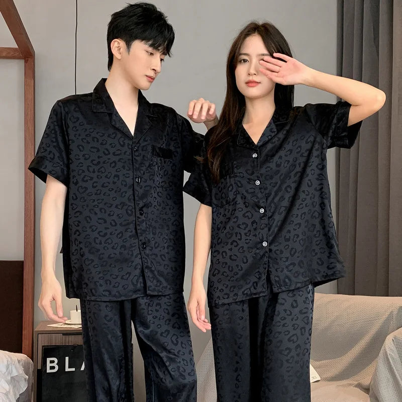 High Quality  Homewear Couple Sleepwear Female Male