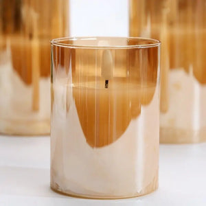 Set of 3 Rechargeable Electric Flameless Pillar Candle