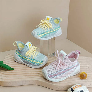 New Spring Baby Shoes Mesh Breathable Toddler Kids Sport Shoes Outdoor Tennis Soft Sole Little Girls Boys Sneakers EU15-25