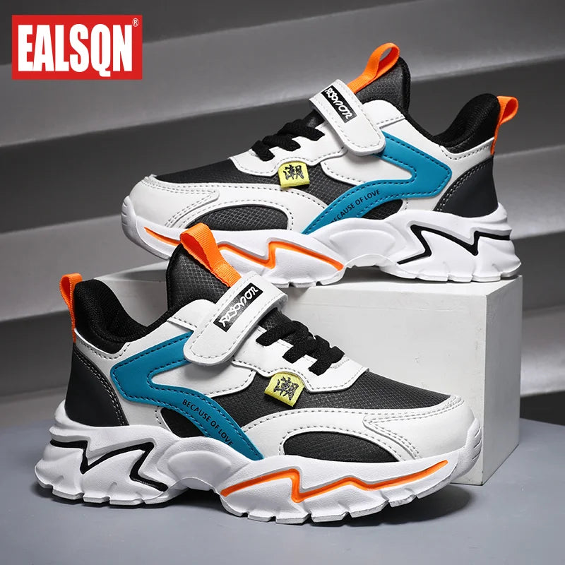 Fashion Children Sneakers Boys Shoes Leather Pu Kids Shoes School Casual