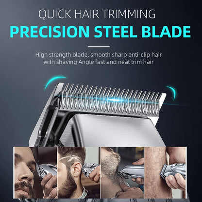 2 in 1 Full Metal Combo Kit Barber Hair Clipper For Men