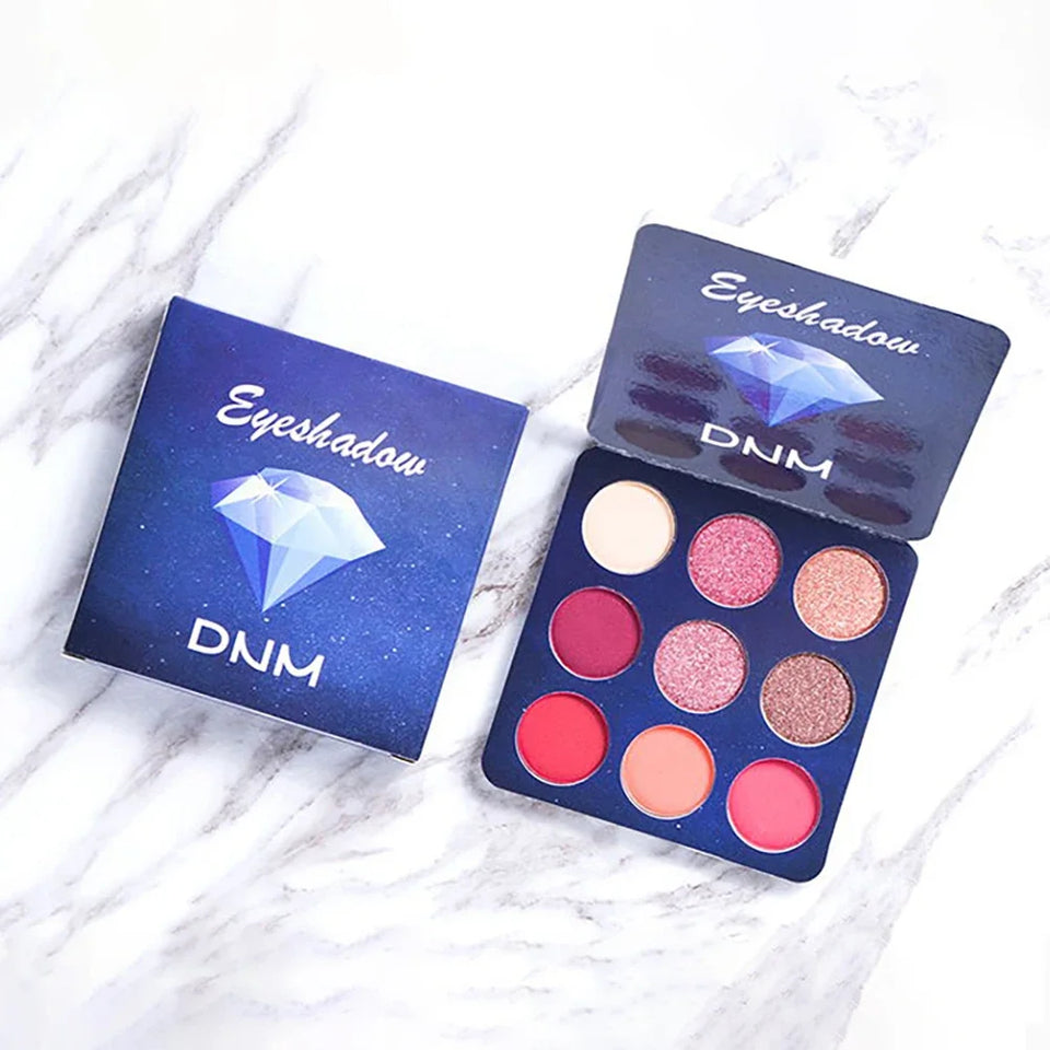 9 Colors Gliltter Eyeshadow Palette Matte Eye Shadow Pallete Shimmer Shine Nude Make Up