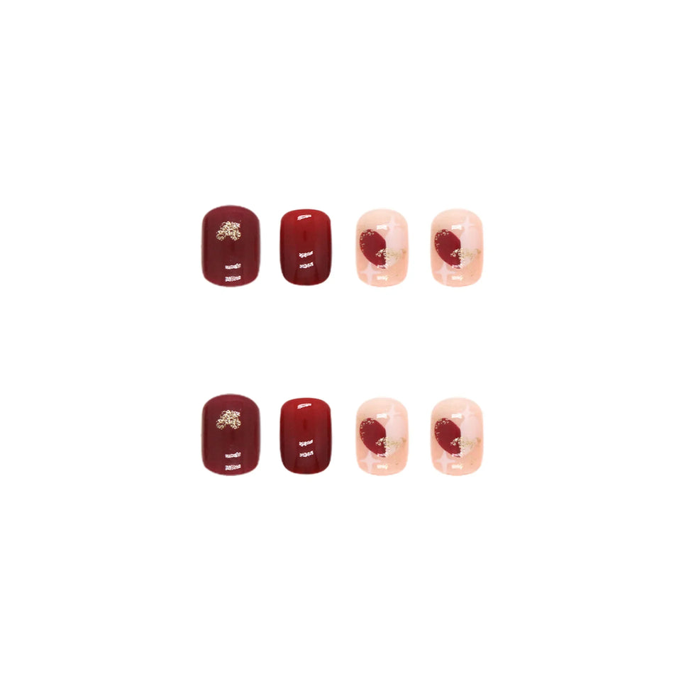 French Style Wearable Pink Press On Fake Nails Tips With Glue false nails design