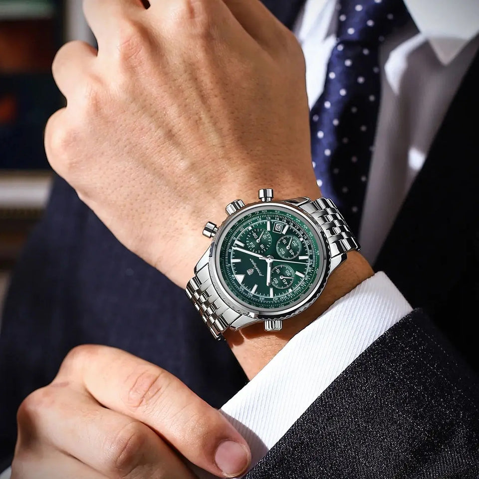 Luxury Military Watch for Men Waterproof Luminous Date Chronograph Man Watch