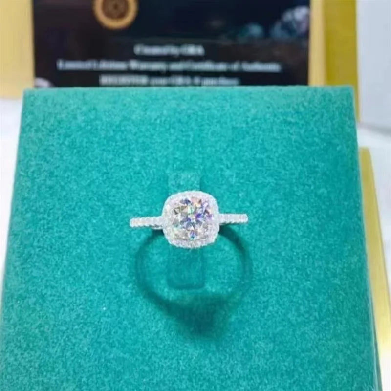 Fashion Square Zircon Necklace Earrings Ring For Women Luxury Wedding Engagement Jewelry Shining Party Jewelry Gifts