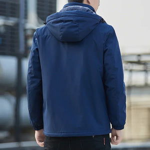 Men's Autumn Winter Jacket Plush Waterproof Male Spring Cotton Male Casual Windproof Jackets Hombre Coat Men Windbreak