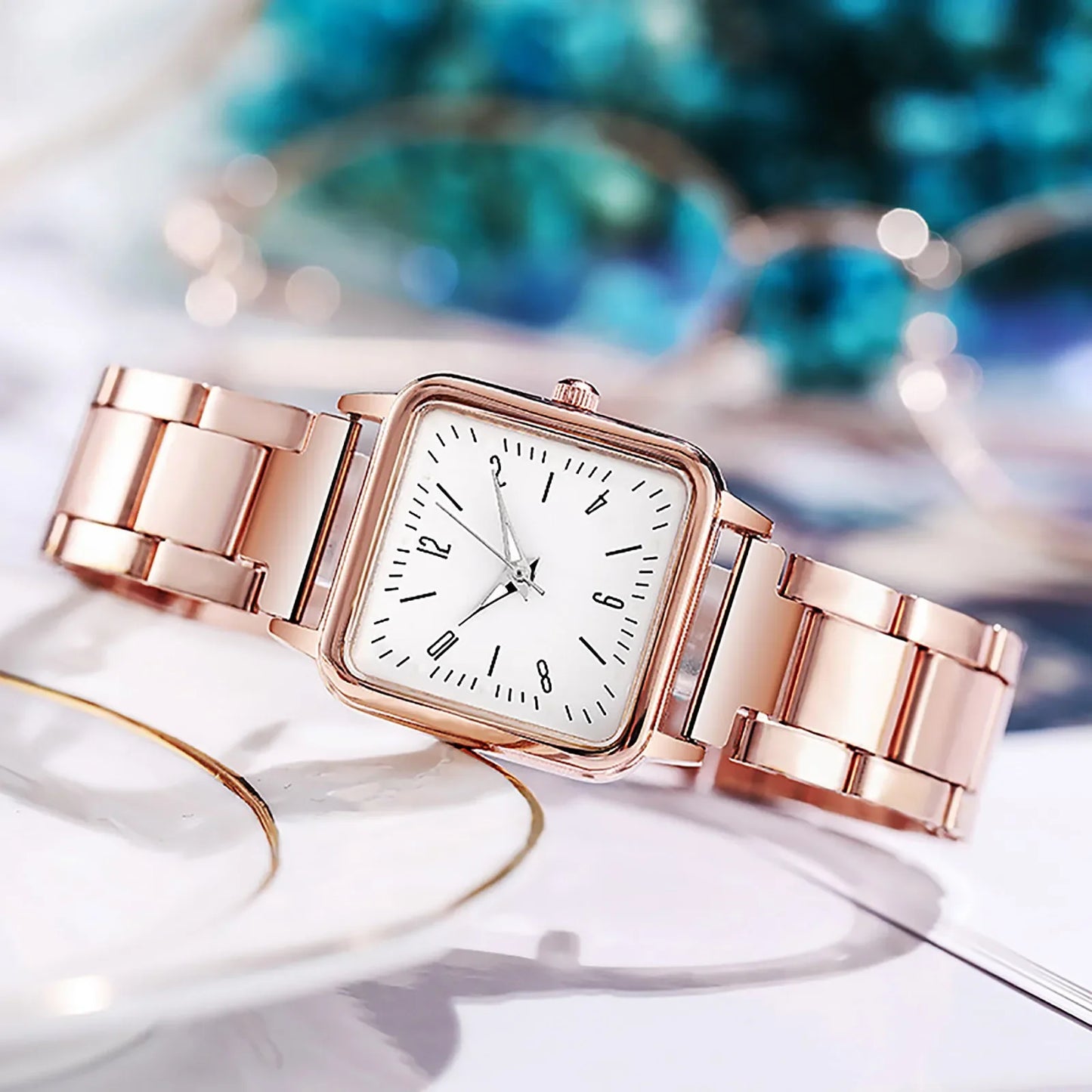 Business Quartz Watch Women Rose Gold Simple Fashion Casual Brand Wristwatch