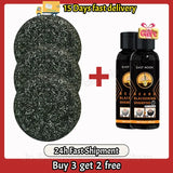 White Hair Dye Shampoo Soap Restore Gray Beard Hair Natural Color White To Black Repair Darken Hair Fixing Shampoo Bar for Women