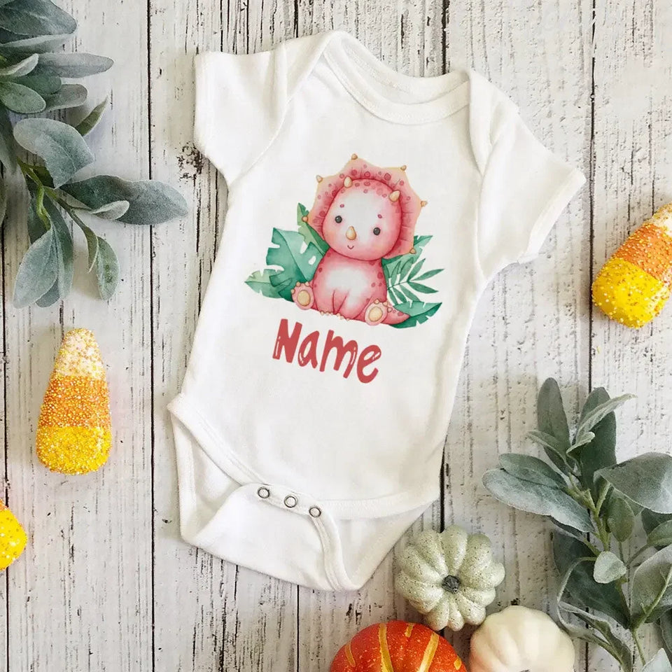 Personalized Monkey with Name Baby Jumpsuit Baby
