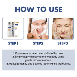 Whi-tening Facial Cleanser Remove Melasma D-ark Sp-ot Pigmentation Anti Acne Deep Moisturizing Brightening Smooth Face Skin Care