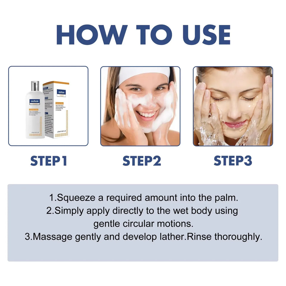 Whi-tening Facial Cleanser Remove Melasma D-ark Sp-ot Pigmentation Anti Acne Deep Moisturizing Brightening Smooth Face Skin Care